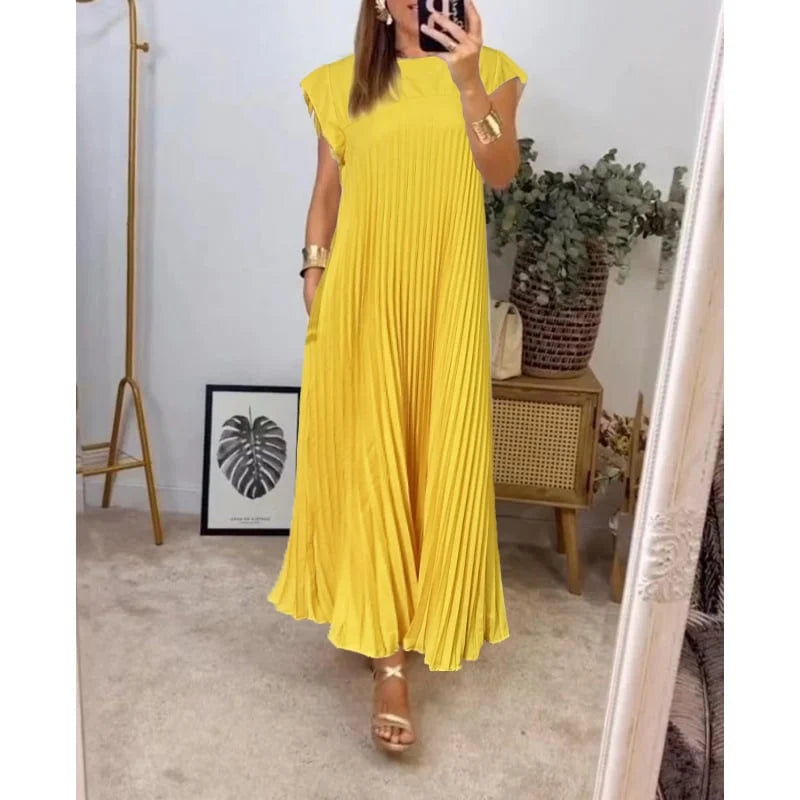 Mathilda | Elegant Pleated Dress