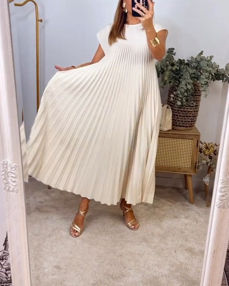 Mathilda | Elegant Pleated Dress
