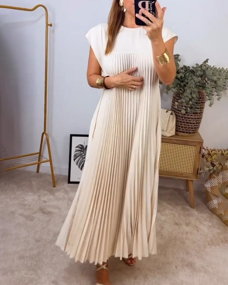 Mathilda | Elegant Pleated Dress