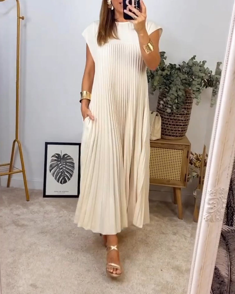 Mathilda | Elegant Pleated Dress