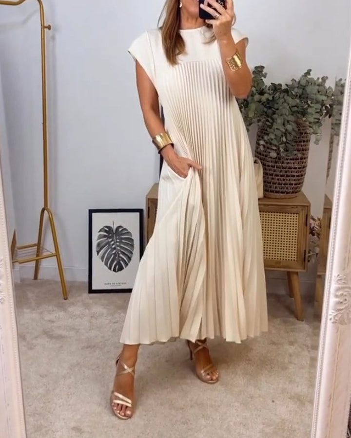 Mathilda | Elegant Pleated Dress