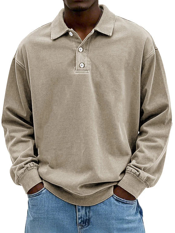 Louis | Classic Long-Sleeve Polo