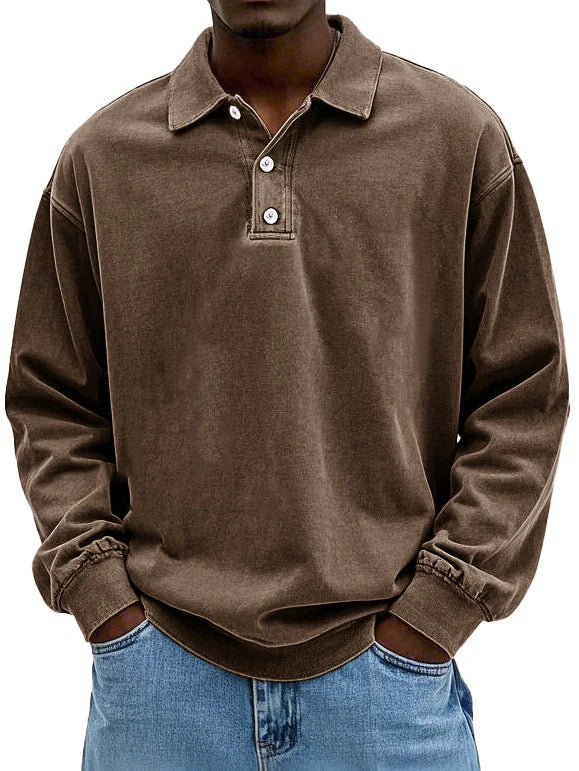 Louis | Classic Long-Sleeve Polo