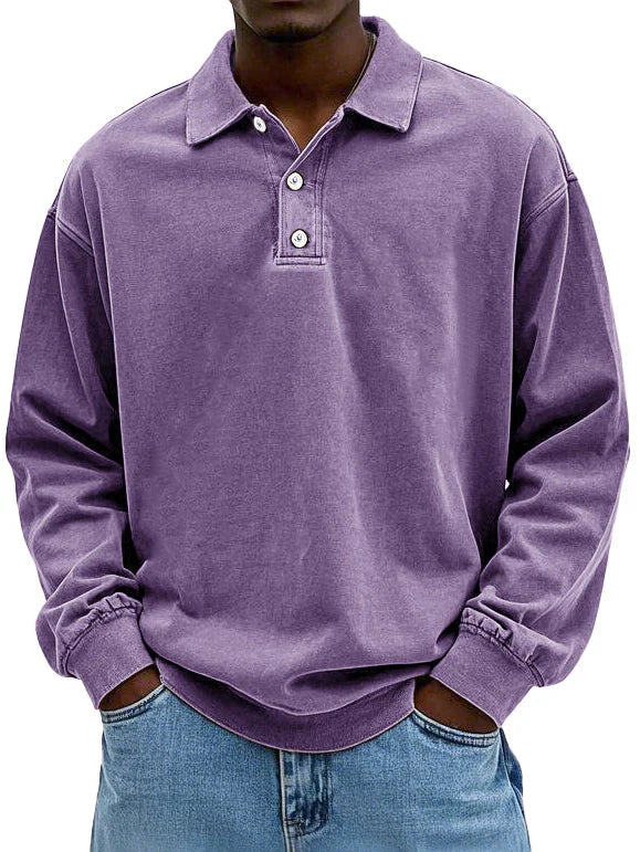 Louis | Classic Long-Sleeve Polo