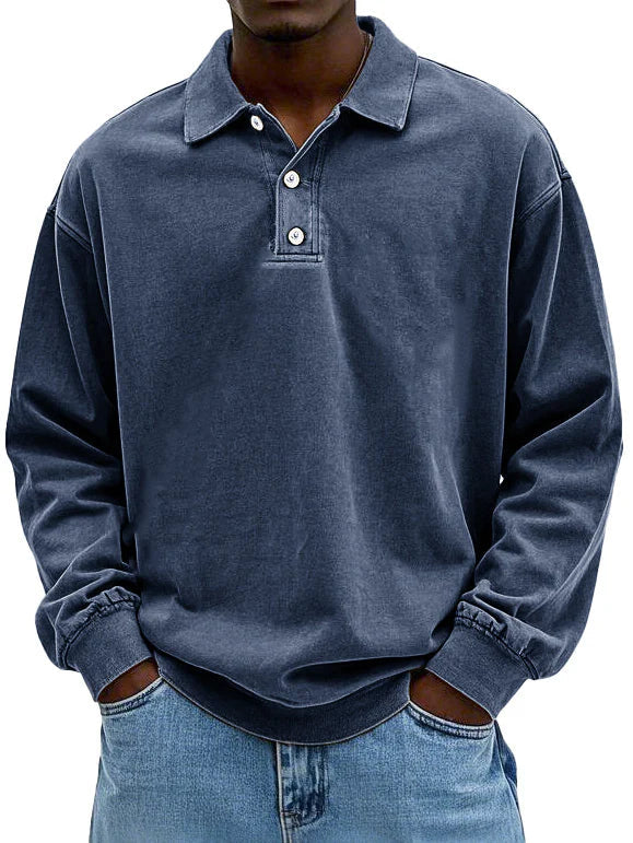 Louis | Classic Long-Sleeve Polo