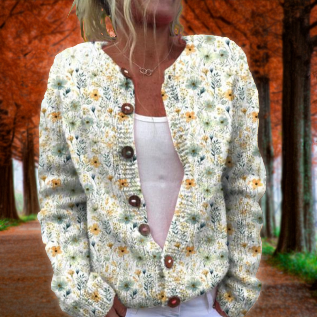 Tamara - Cardigan with floral print