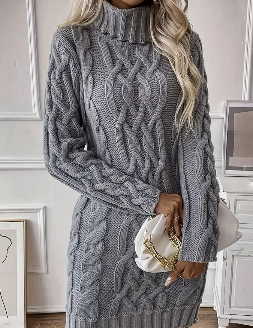 Lydia - Elegant Knitted Winter Dress