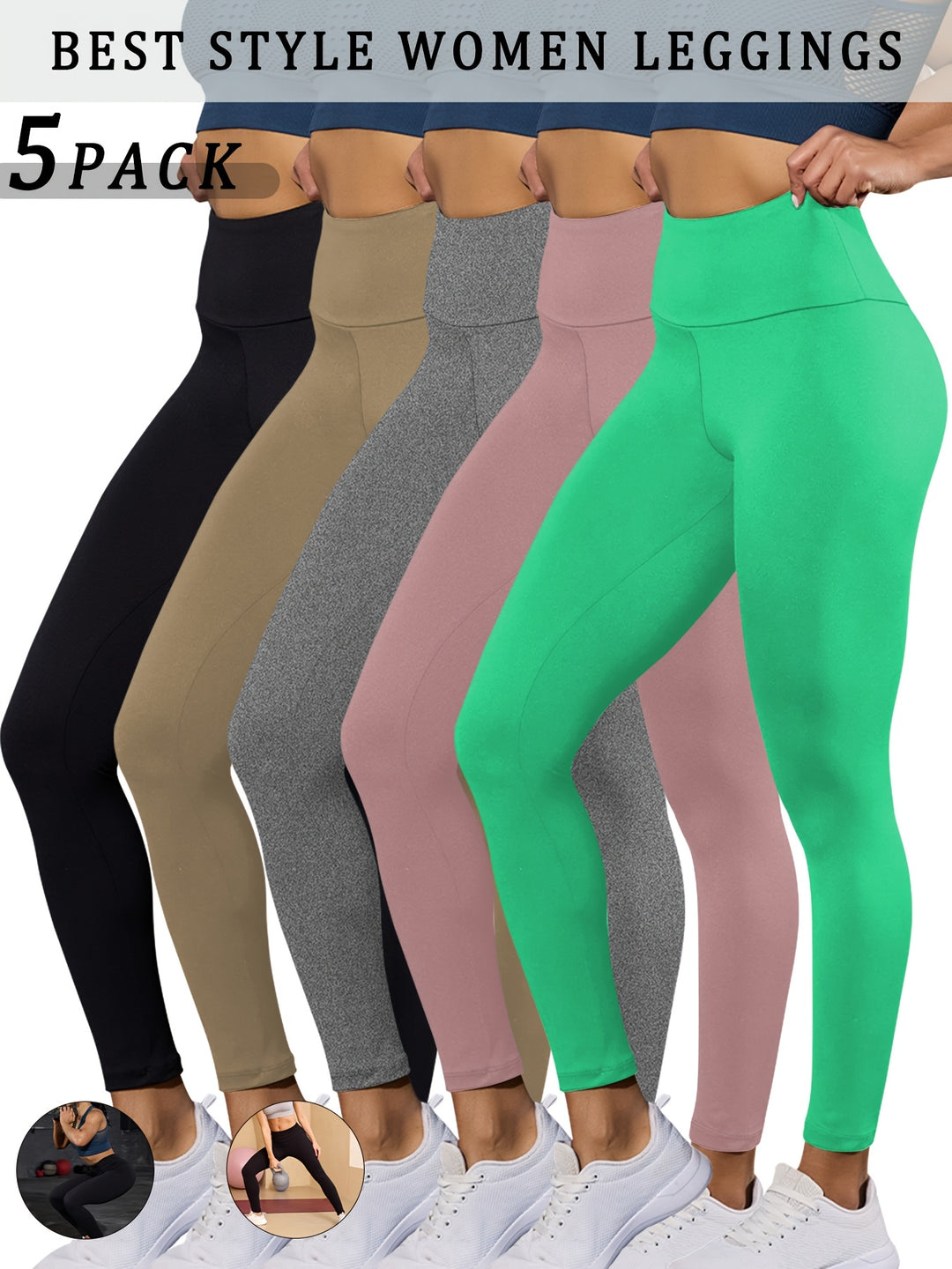 Seriena | Premium Active Leggings (5-Pack)
