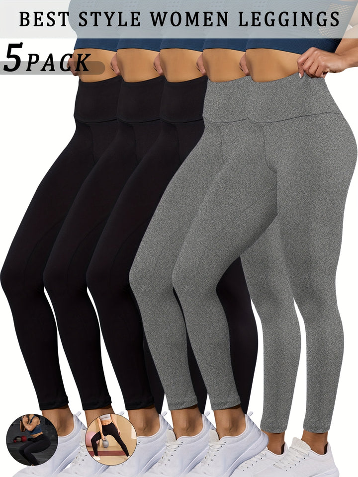 Seriena | Premium Active Leggings (5-Pack)