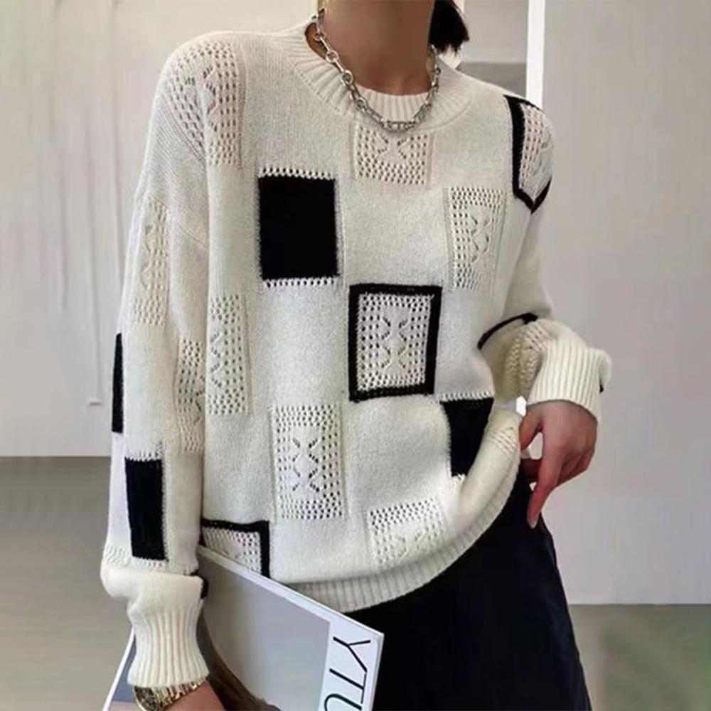 Carissa - Relaxed Geometric Pullover