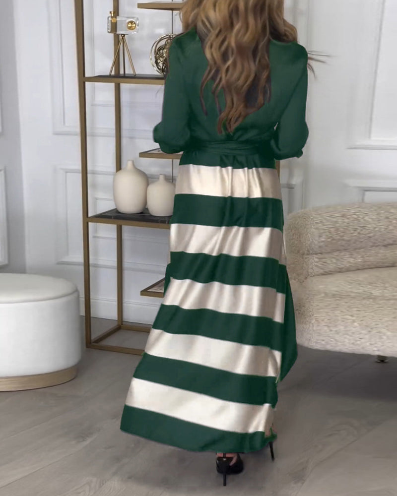 Sophie - Striped Elegance Dress