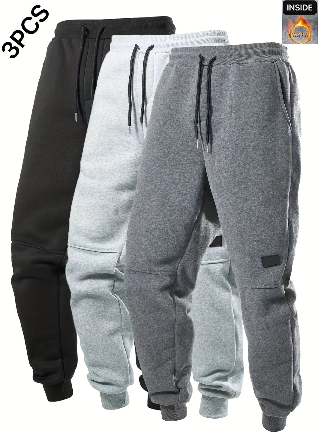 Jowy | Warm Joggers Set (3 Pairs)