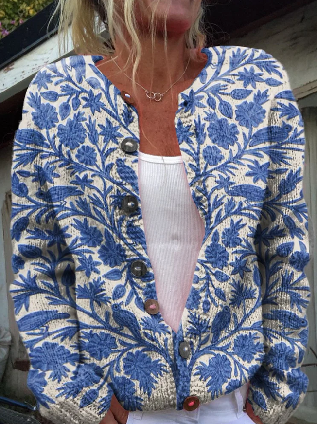 Tamara - Cardigan with floral print