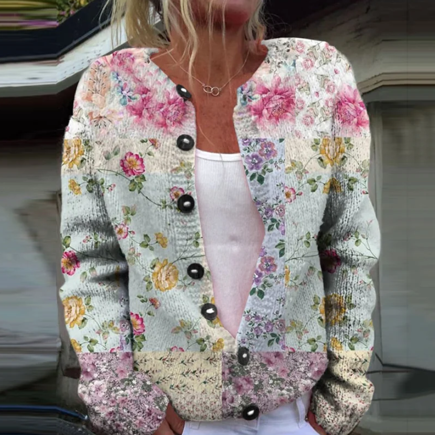 Tamara - Cardigan with floral print