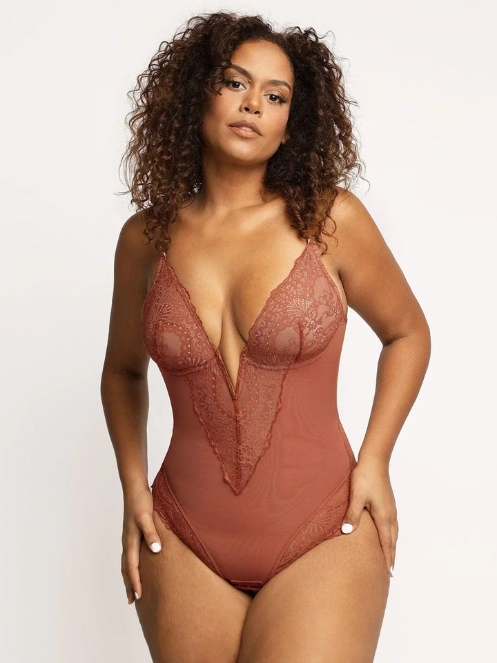 Isolde | Bodysuit with deep v-neck