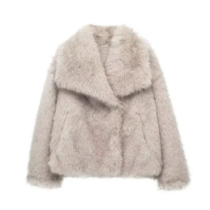 Yasmin - Coat with fur effect