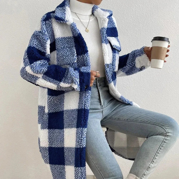 Estella - Plaid Trench Coat